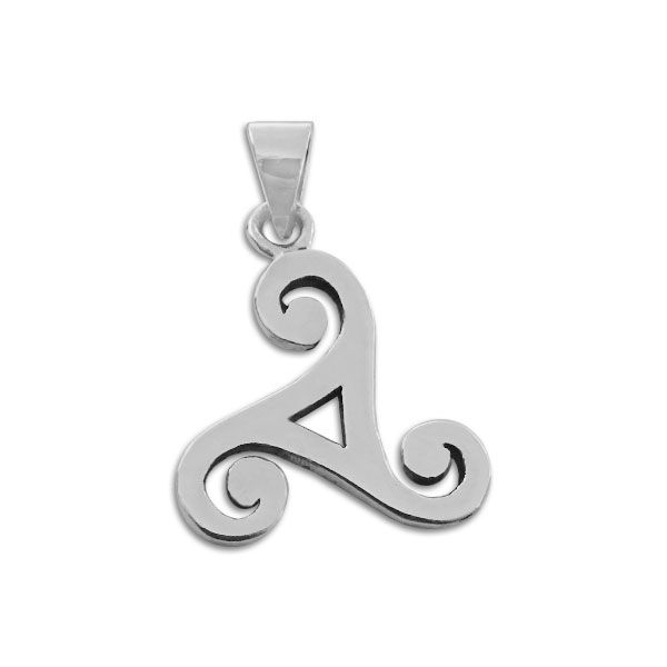 Anhänger keltische Triskele Spirale 925 Silber Celticschmuck Triskel